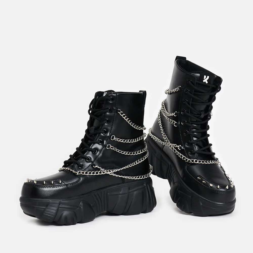 Koi Footwear - Boned Catch Mystic Charm Bottes de plate-forme - Noir